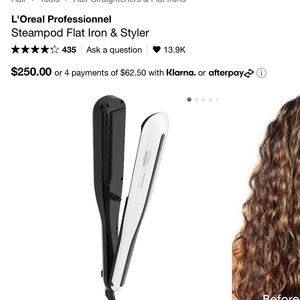 L’Oreal professional steam pod flattening iron.